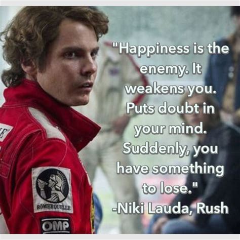 Quote from Niki Lauda from the movie, Rush. | Race quotes, Short ...