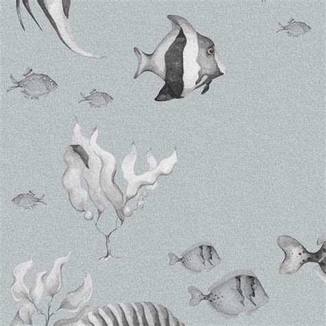 Papel Pintado infantil Fish Stories mundo marino - Dekornik