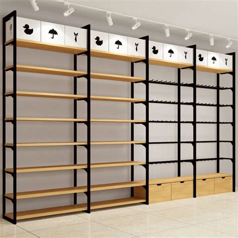 Wood racks design Gondola shelf for boutique store display rack | Store shelves design, Grocery ...