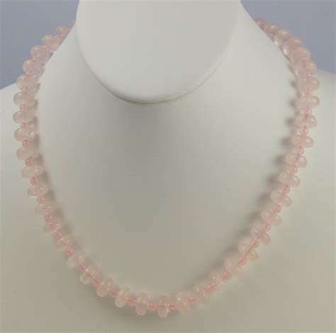 Rose Quartz Bead Necklace