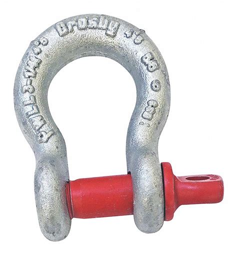 CROSBY, Anchor Shackle, 34,000 lb Working Load Limit, Anchor Shackle ...