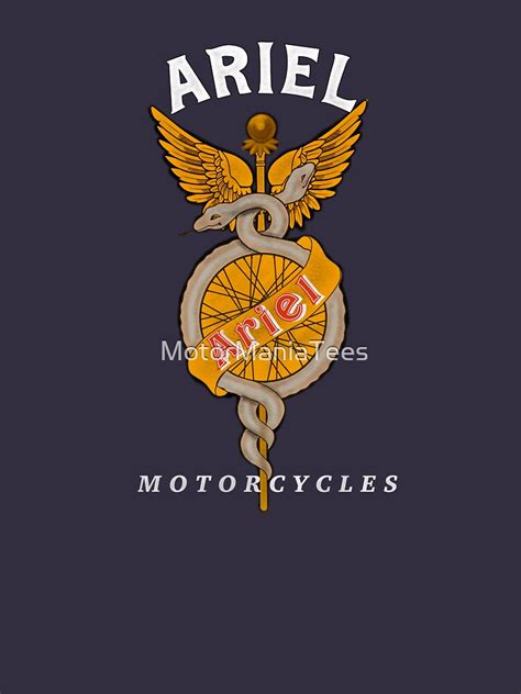 "Classic Old Ariel Motorcycles Logo by MotorManiac" T-shirt by ...