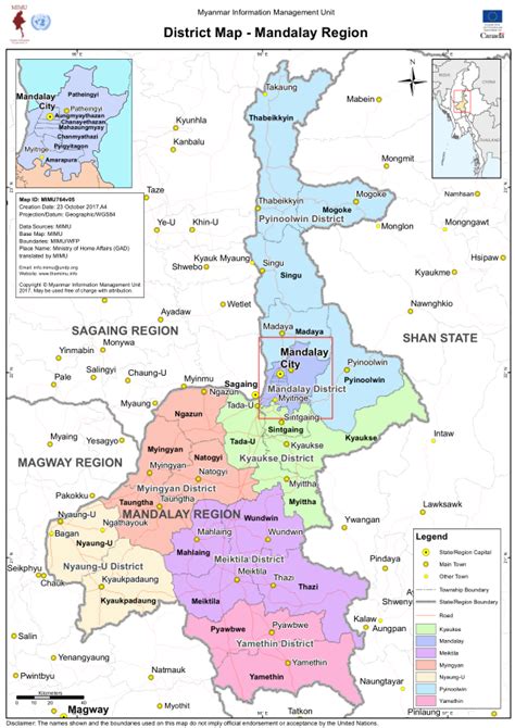 Mandalay Region Map