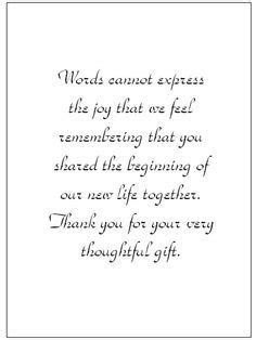 quotes for wedding thank you cards - Google Search