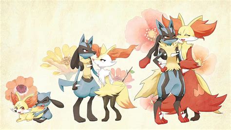 Mega Lucario Vs Mega Blaziken Wallpaper