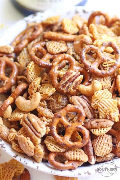 Sweet & Nutty Snack Mix - A Southern Soul