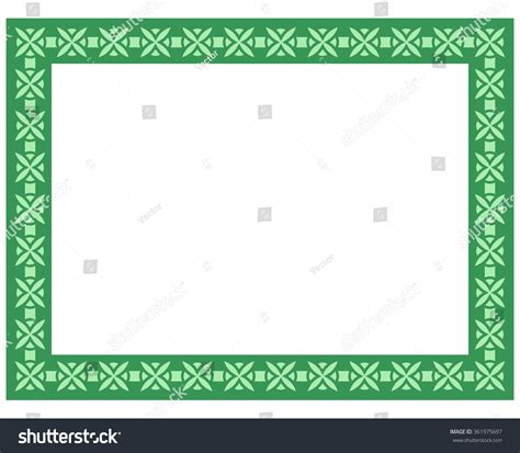 Green Border Frame Deco Vector Art Stock Vector (Royalty Free) 361975697 | Shutterstock