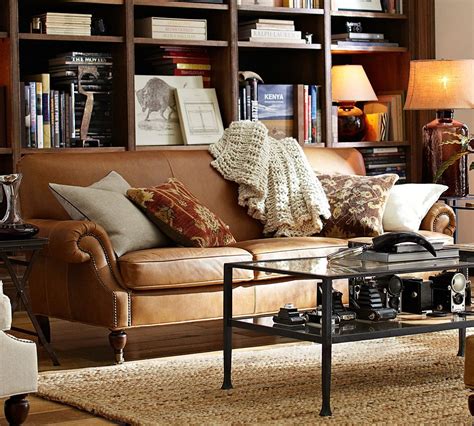 How to Style a Leather Sofa - Pottery Barn