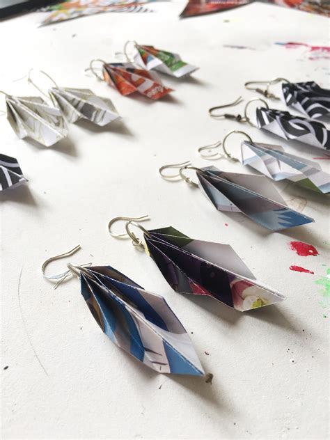 Leaf Origami Earrings – Vesna Taneva