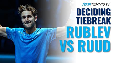 Andrey Rublev vs Casper Ruud: Amazing Deciding Set Tiebreak! | Nitto ...