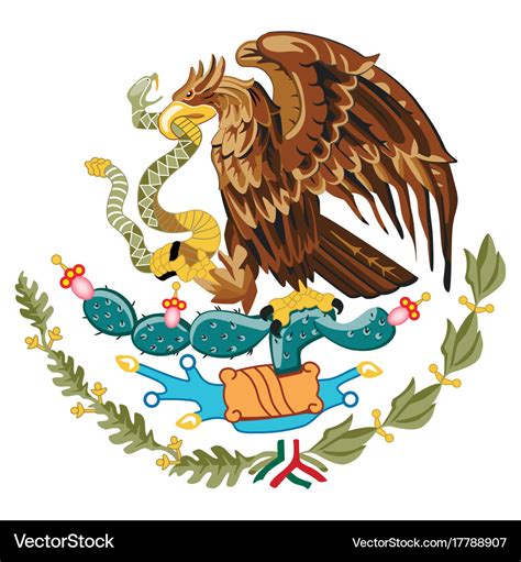 Coat of arms mexico Royalty Free Vector Image - VectorStock