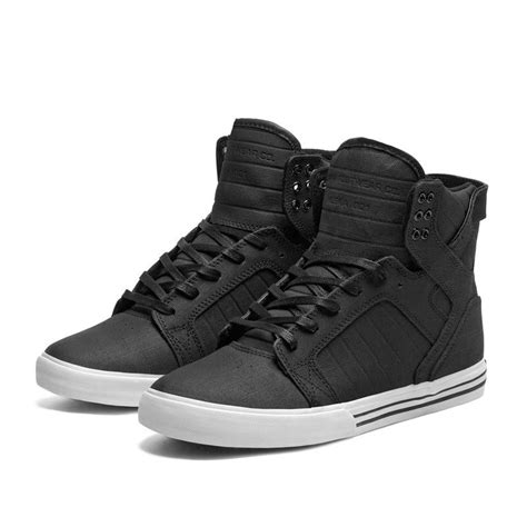 SUPRA SKYTOP BLACK - WHITE Supra Sneakers, Supra Shoes, Nike Shoes, Supra Footwear, Supra ...