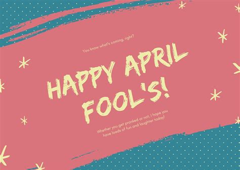 Customize 13+ April Fool's Day Cards Templates Online - Canva