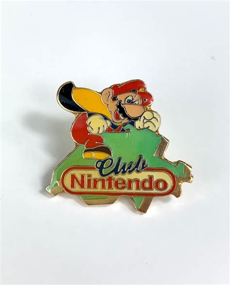 Vintage Club Nintendo Pin. Super Mario Luigi Pin. Badge. | Etsy