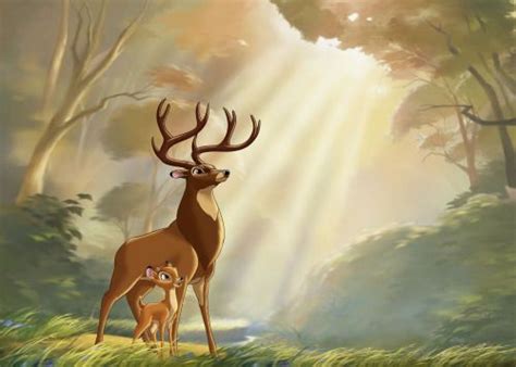 Bambi and his father, The Great Prince.: | Bambi disney, Bambi art ...