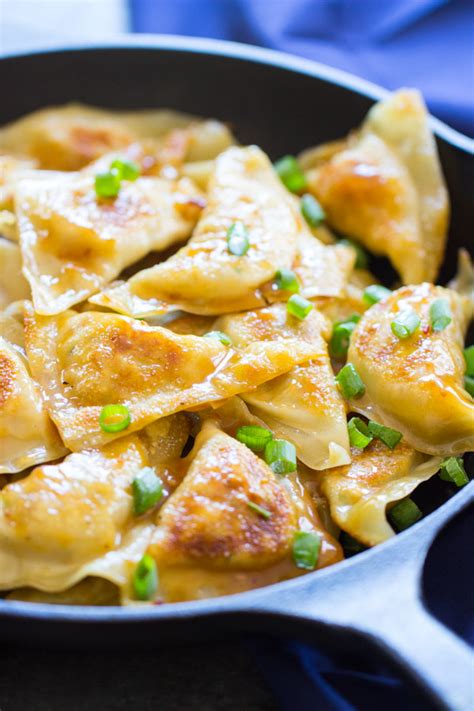 Sesame Chicken Potstickers Recipe - The Gold Lining Girl