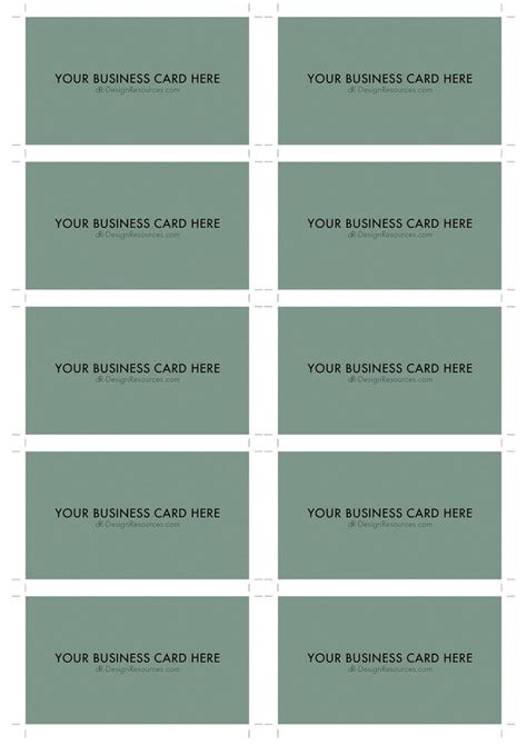 Business Card Size Template Photoshop