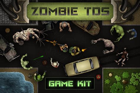 Zombie Top-Down Shooter Game Kit by Free Game Assets (GUI, Sprite ...