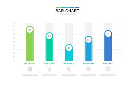 Elegant infographic design with colorful bar chart elements 24111957 ...