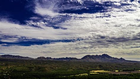 Beautiful Aerial View of the Santa Rita Mountains Near Tubac, Arizona ...