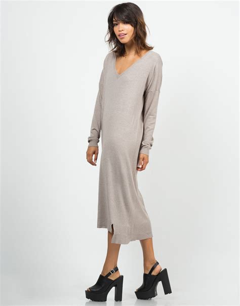 Long Sweater Dress - Maxi Dress - Womens Dresses – 2020AVE