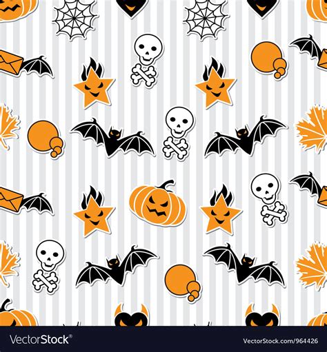 Halloween wallpaper pattern Royalty Free Vector Image