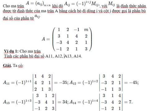 Các phương pháp tính định thức của ma trận hay nhất