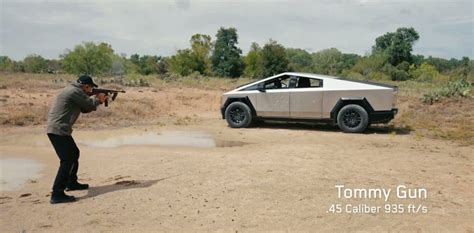 Watch The Tesla Cybertruck's Bullet-Proof Doors In Action At A Firing Range