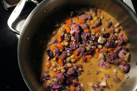 Purple Cauliflower & Cabbage Curry - Hearty at Home