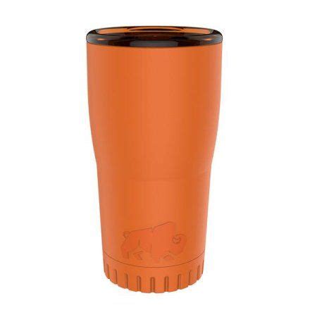 Silver Buffalo Stainless Steel Insulated Tumbler, 20 oz., Matte Orange - Walmart.com | Insulated ...