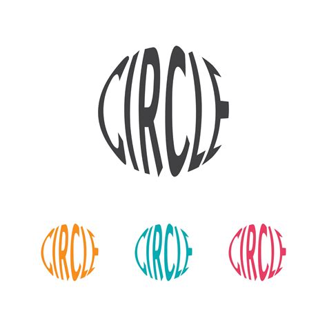 Circle text in circle shape 1963483 Vector Art at Vecteezy