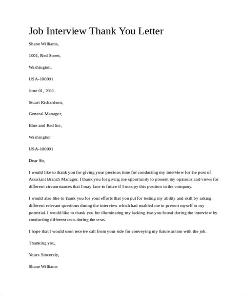 46+ Thank You For The Interview Letter Pictures - Resume Template Sxty