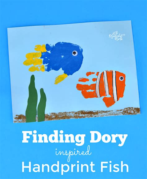 Finding Dory Handprint Craft