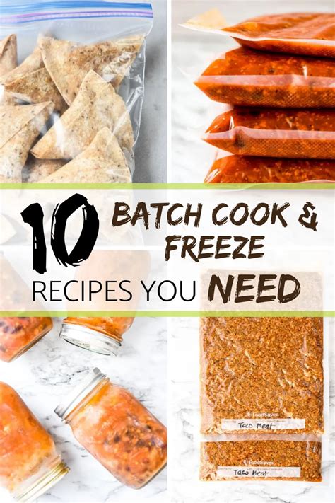 Make Meal Prep Easy with These Batch Cook and Freeze Recipes!