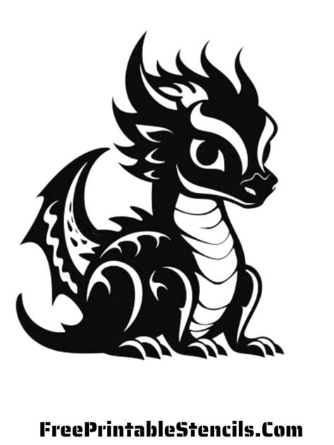 Simple Dragon Stencil Factory Sale | dakora.com.co