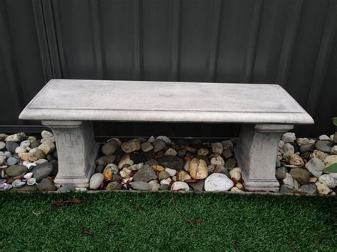 Plain Straight Concrete Bench Seat | Wantirna Garden Ornaments and Pots