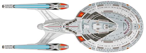 Starfleet ships — Sovereign-class dorsal fan schematic by Mike