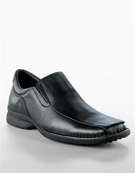 Kenneth cole reaction Punchual Casual Leather Slip-on Shoes in Black ...