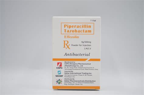 Piperacillin+Tazobactam (EFFEZOLIN) 4g/500mg | Sahar Pharma