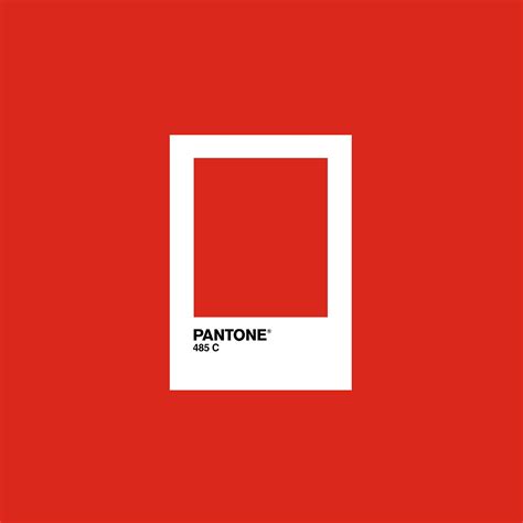 Pantone Red 485 C Printable Wall Art Downloadable Print | Etsy