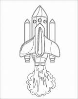 Space Shuttle Kids Coloring Pages sketch template