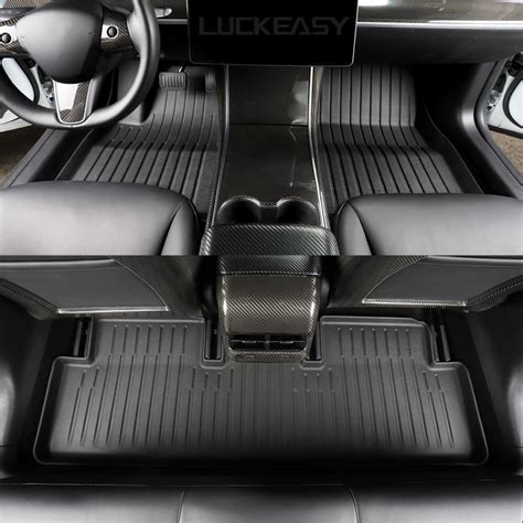 からのお LUCKEASY for Tesla Model 3 Y 2021-2022オートアクセサリーABS自動車ドア木製帯化粧カバー内装改造 (白) :B0946L6RST:NinaN ...