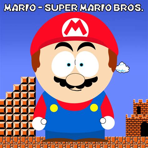 Mario (Super Mario Bros.) as a South Park Avatar by littlebigplanet678 on DeviantArt