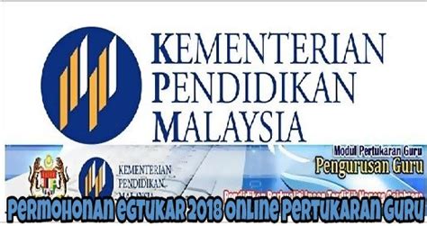 Permohonan egTukar 2022 Online Pertukaran Guru (Januari & Jun)