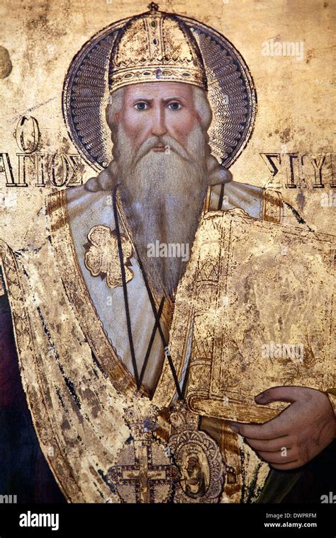 Religious icon in St Barnabas Monastery - Turkish Cyprus Stock Photo ...