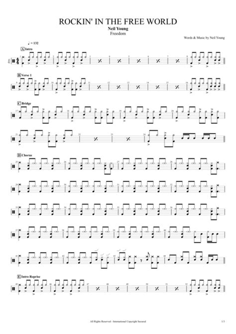 Rockin' in the Free World Tab by Neil Young (Guitar Pro) - Full Score | mySongBook