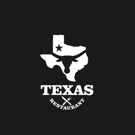 Premium Vector | Texas restaurant premium vintage logo design vector