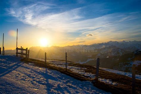 Sunrise on Rigi Alp, Switzerland Stock Image - Image of impression ...