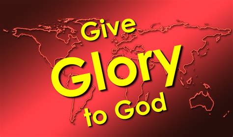 Give Glory to God - Foley, 1978 | GodSongs.net