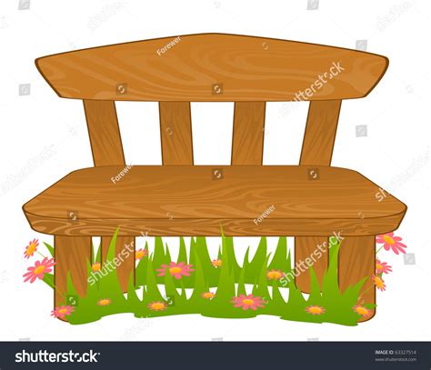 Cartoon Bench Vector Stock Vector 63327514 - Shutterstock